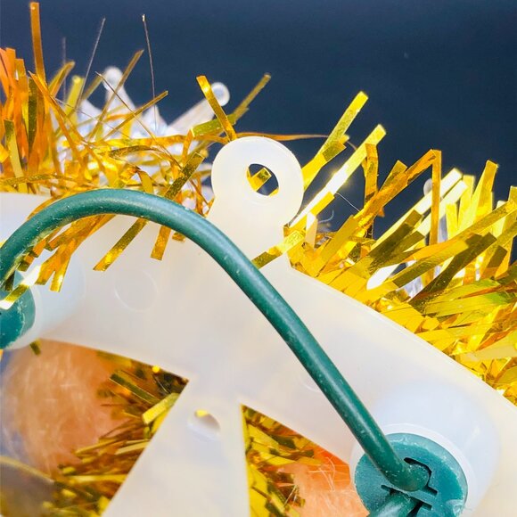 Christmas Kitsch Halo Angel Window Hanging Illuminated Ornament Vintage Plug In - Picture 7 of 10